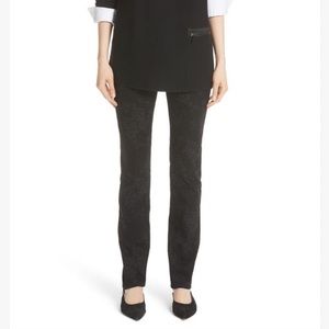 Lafayette 148 Thompson Black Floral Print Jeans